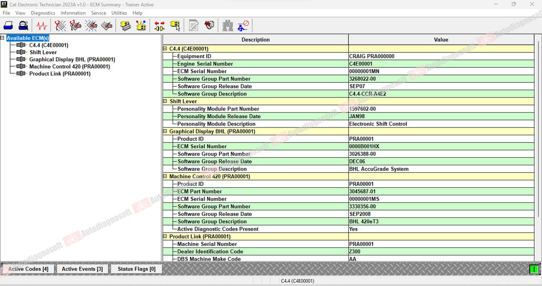 CAT DIAGNOSTIC SOFTWARES