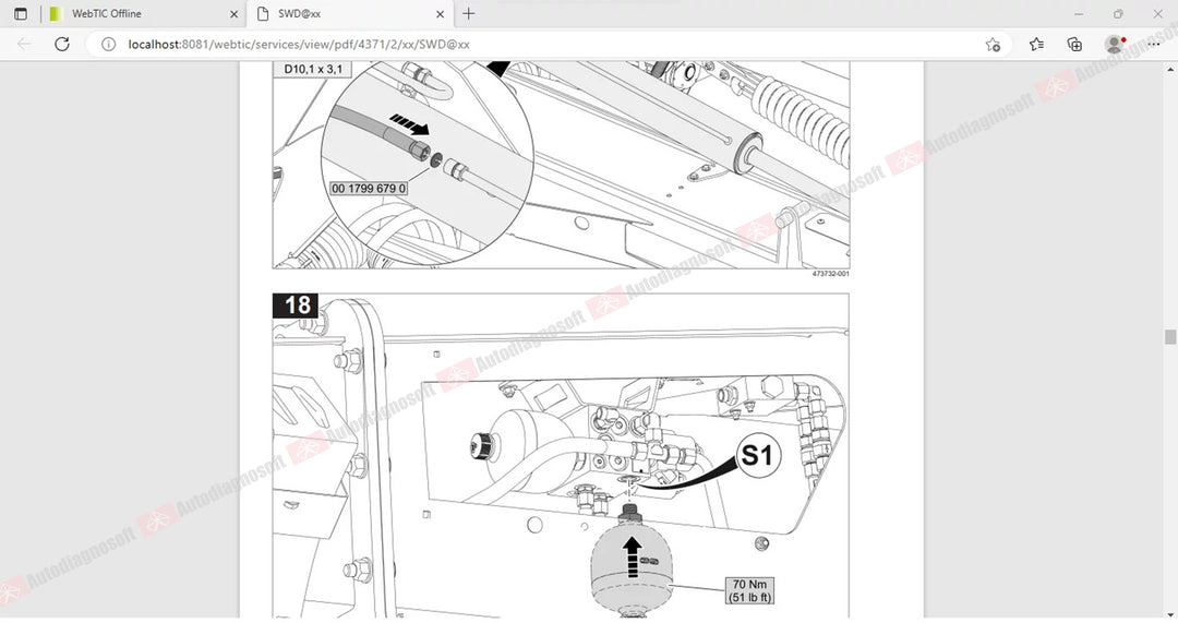 CLAAS WEBTIC OFFLINE TECHNICAL DOCUMENTS (PAGE 1/2)
