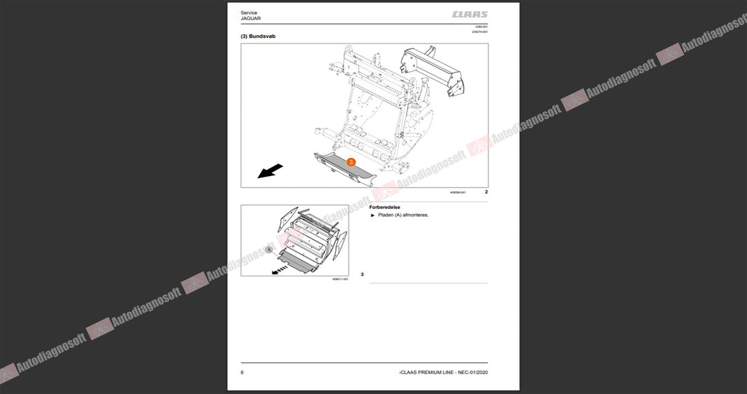 CLAAS WEBTIC OFFLINE TECHNICAL DOCUMENTS (PAGE 1/2)