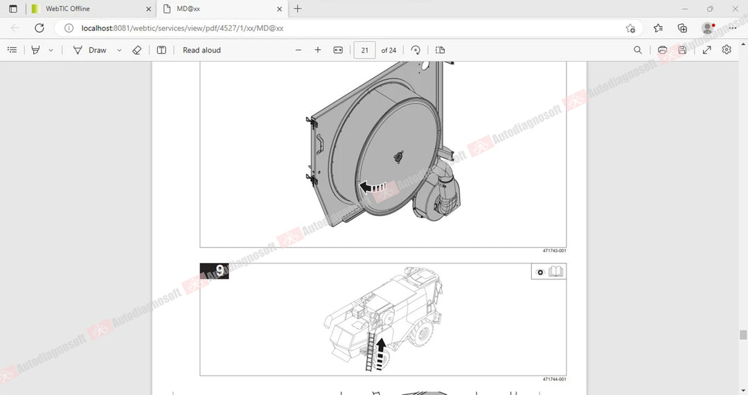 CLAAS WEBTIC OFFLINE TECHNICAL DOCUMENTS (PAGE 1/2)