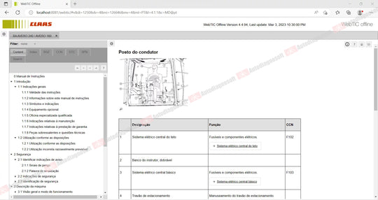CLAAS WEBTIC OFFLINE TECHNICAL DOCUMENTS (PAGE 2/2)