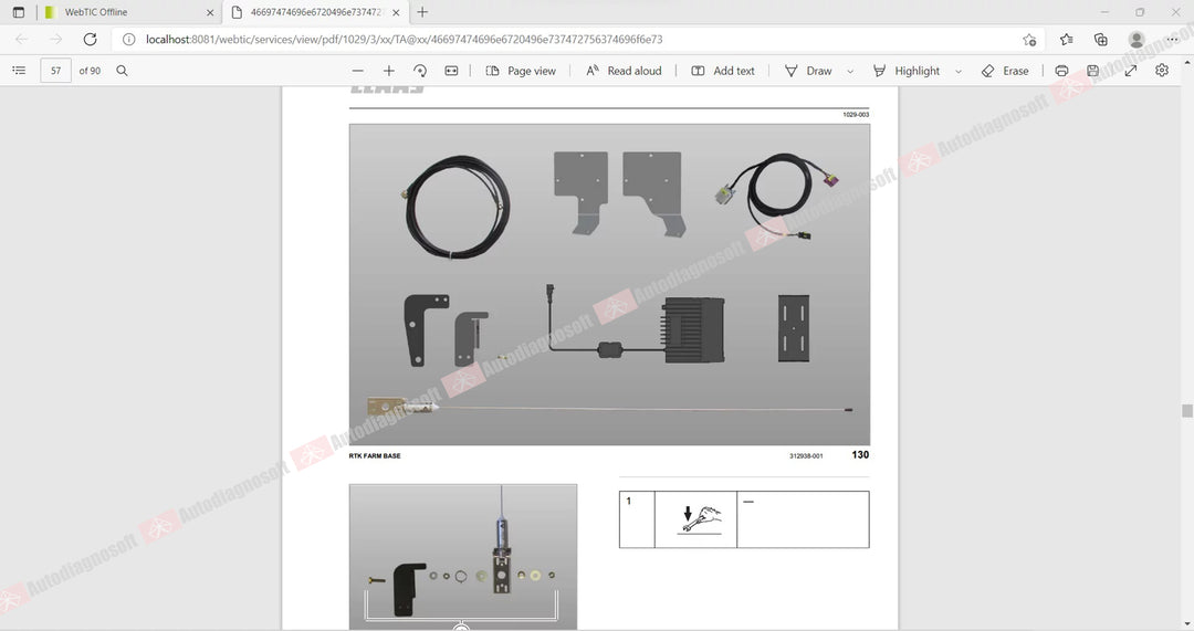 CLAAS WEBTIC OFFLINE TECHNICAL DOCUMENTS (PAGE 2/2)