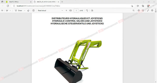 CLAAS WEBTIC OFFLINE TECHNICAL DOCUMENTS (PAGE 2/2)