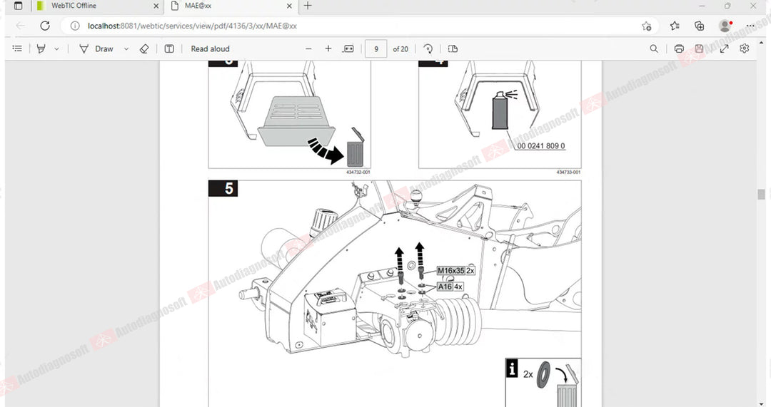 CLAAS WEBTIC OFFLINE TECHNICAL DOCUMENTS (PAGE 2/2)