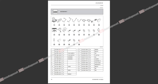 CLAAS WEBTIC OFFLINE TECHNICAL DOCUMENTS (PAGE 2/2)