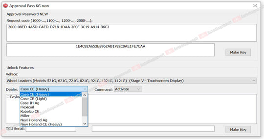 CNH PASSWORD GENERATOR