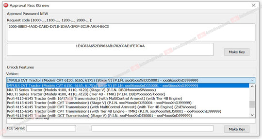 CNH PASSWORD GENERATOR