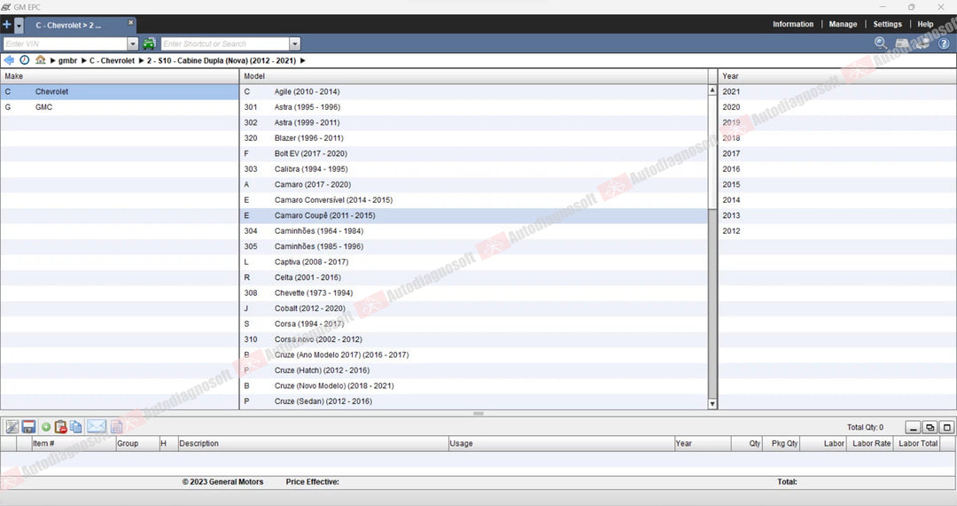 GENERAL MOTORS (GM) TECHNICAL DOCUMENTS