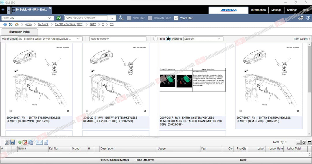 GENERAL MOTORS (GM) TECHNICAL DOCUMENTS