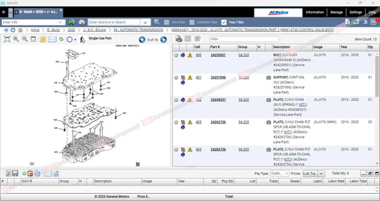 GENERAL MOTORS (GM) TECHNICAL DOCUMENTS