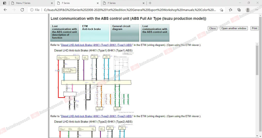 ISUZU TECHNICAL DOCUMENTS