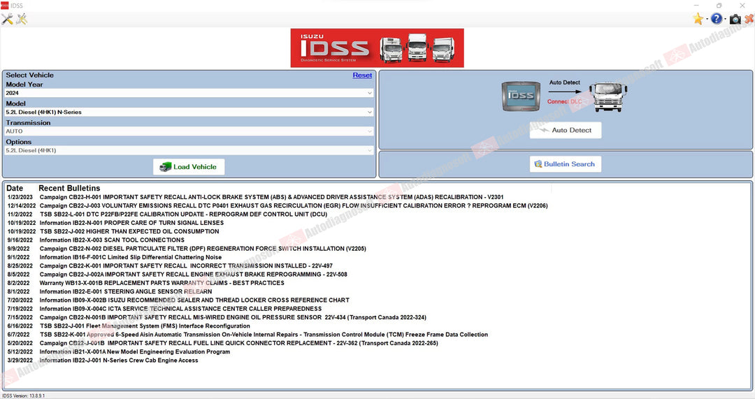 ISUZU DIAGNOSTIC SOFTWARES