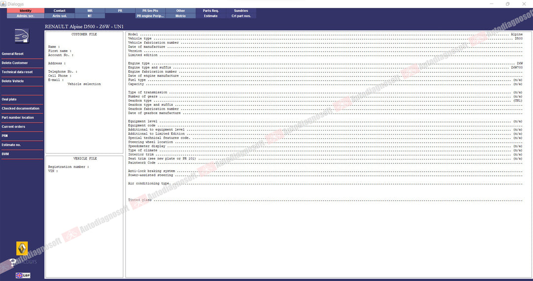 RENAULT TECHINICAL DOCUMENTS
