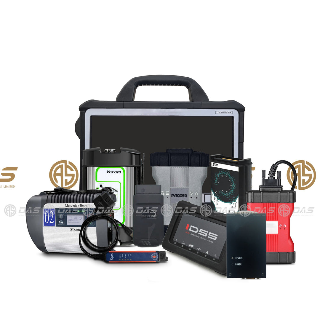 Multi Brand Truck  Diagnostic System - Volvo Trucks, Scania, MAN, DAF, Mercedes-Benz Actros, Isuzu, Hino, Ford F-Series, Iveco